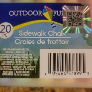 Outdoor Fun Sidewalk Chalk 20 PC